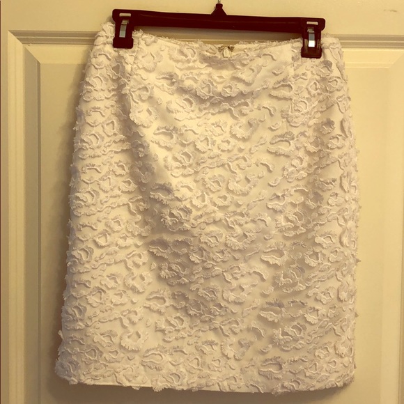 GRACE MMXIII WHITE CROCHET SKIRT - Picture 1 of 4